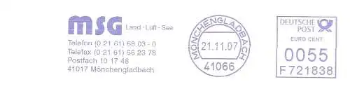 Freistempel F721838 Mönchengladbach - MSG Land Luft See (#665)