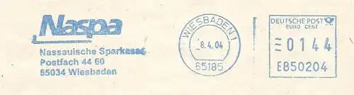 Freistempel E850204 Wiesbaden - Naspa / Nassauische Sparkasse (#753)