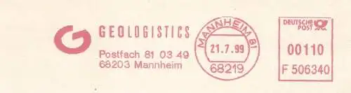 Freistempel F506340 Mannheim - GEOLOGISTICS (#797)