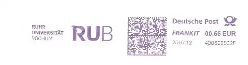 Freistempel 4D06000C2F Bochum - RUB Ruhr Universität Bochum (#828)
