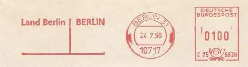 Freistempel C75 663H Berlin - Land Berlin BERLIN (#881)