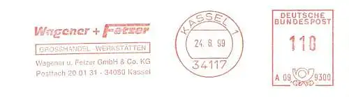 Freistempel A09 9300 Kassel - Wagener + Fetzer / Grosshandel Werkstätten (#907)