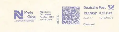 Freistempel 1D15000736 Kleve - Kreis Kleve / Der Landrat / Kreis Kleve ... mehr als niederrhein (#981)