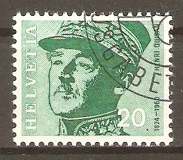 Briefmarke Schweiz MiNr. 907 o Porträts 1969 / Henri Guisan (General) #