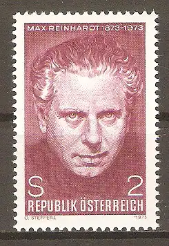 Briefmarke Österreich Mi.Nr. 1424 ** 100. Geburtstag von Max Reinhardt 1973 / Theaterregisseur  #2024501