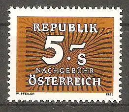 Briefmarke Österreich Portomarke Mi.Nr. 260 ** Ziffernzeichnung 1985 #2024540