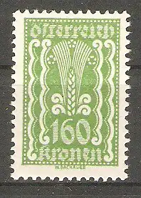 Briefmarke Österreich Mi.Nr. 381 ** Landwirtschaft, Gewerbe und Industrie 1922 / Kornähre #2024541