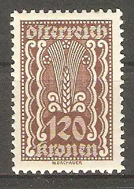 Briefmarke Österreich Mi.Nr. 379 ** Landwirtschaft, Gewerbe und Industrie 1922 / Kornähre #2024543