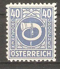 Briefmarke Österreich Mi.Nr. 733 ** Posthorn-Zeichnung 1945 #2024546