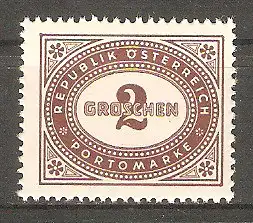 Briefmarke Österreich Portomarke Mi.Nr. 205 ** Ziffernzeichnung 1947 #2024550