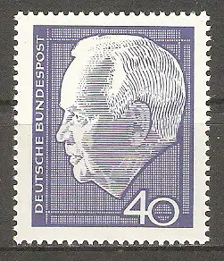 Briefmarke BRD Mi.Nr. 430 ** Bundespräsident Heinrich Lübke 1964 #2024556