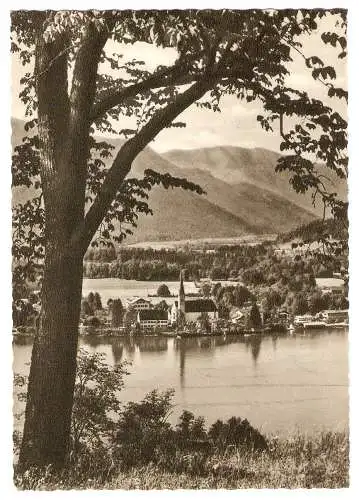 Ansichtskarte Deutschland - Rottach-Egern / Ortspanorama am Tegernsee (2702)