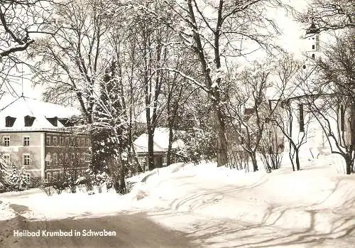 Ansichtskarte Deutschland - Krumbad / Heilbad Krumbad in Schwaben im Winter (2713)