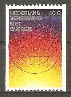 Briefmarke Niederlande Mi.Nr. 1092 C o Energiesparen 1977 / Wärmestrahlung #