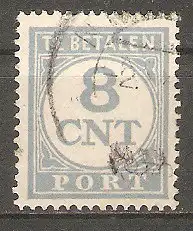 Briefmarke Niederlande Portomarke Mi.Nr. 73 E o (gez. K 13½:12¾) Dicke Ziffern und Wertangabe im Kreis ohne Gliederkette 1938 #