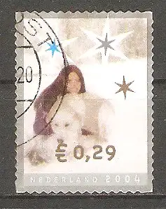 Briefmarke Niederlande Mi.Nr. 2266 o Dezembermarken 2004 / Mädchen mit Hund #