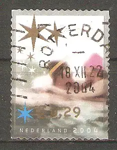 Briefmarke Niederlande Mi.Nr. 2272 o Dezembermarken 2004 / Mann und Frau im Eiswasser #