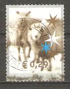 Briefmarke Niederlande Mi.Nr. 2268 o Dezembermarken 2004 / Schafherde im Schnee #