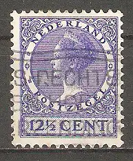 Briefmarke Niederlande Mi.Nr. 216 A o (gez. K 12½) Königin Wilhelmina 1928 #