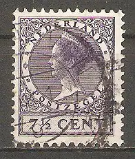 Briefmarke Niederlande Mi.Nr. 180 A o (gez. K 12½) Königin Wilhelmina 1927 #