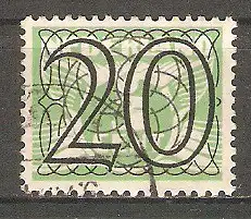 Briefmarke Niederlande Mi.Nr. 363 o Fliegende Taube 1940 / Neuer Wertaufdruck 20 (C) auf 3 C #