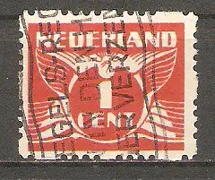 Briefmarke Niederlande Mi.Nr. 172 C o (Rollenzähnung) Fliegende Taube 1928 #