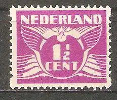 Briefmarke Niederlande Mi.Nr. 173 D ** (Rollenzähnung) Fliegende Taube 1930 #