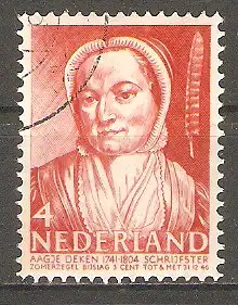 Briefmarke Niederlande Mi.Nr. 394 o Sommermarken 1941 / Aagje Deken (Schriftstellerin) #