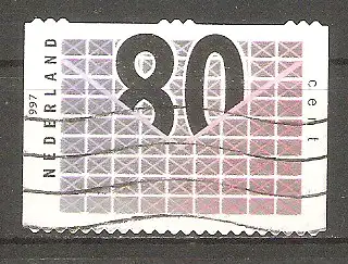 Briefmarke Niederlande Mi.Nr. 1603 o Freimarke für Geschäftspost 1997 / Stilisierte Briefumschläge #