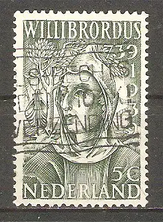 Briefmarke Niederlande Mi.Nr. 332 o 1200. Todestag des hl. Willibrord 1939 / HI. Willibrord in Katwijk #