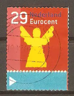 Briefmarke Niederlande Mi.Nr. 2172 o Dezembermarken 2003 / Engel #