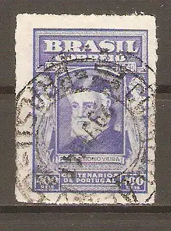 Briefmarke Brasilien Mi.Nr. 544 X o 800. Jahrestag der Erringung der portugiesischen Unabhängigkeit 1941 / Pater Antônio Vieira #