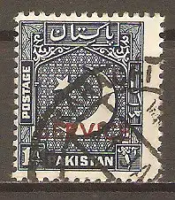 Briefmarke Pakistan Dienstmarke Mi.Nr. 39 o Einheimische Motive 1953 #