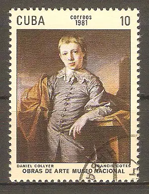 Briefmarke Cuba Mi.Nr. 2530 o Gemälde im Nationalmuseum 1981 / Frances Cotes "Daniel Collier" #