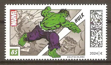 Briefmarke BRD Mi.Nr. 3847 ** Superhelden 2024 / Der unglaubliche Hulk #