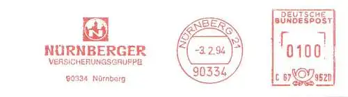 Freistempel C67 952D Nürnberg - NÜRNBERGER VERSICHERUNGSGRUPPE (#1109)