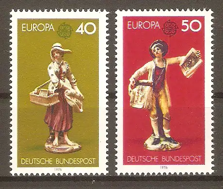 Briefmarke BRD Mi.Nr. 890-891 ** Europa CEPT 1976 / Kunsthandwerk / Kompletter Satz ! #