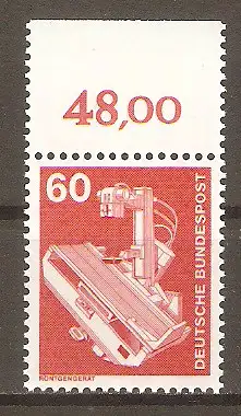 Briefmarke BRD Mi.Nr. 990 ** Oberrand - Industrie und Technik 1978 / Röntgengerät #