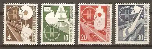 Briefmarke BRD Mi.Nr. 167-170 ** Deutsche Verkehrsausstellung München 1953 / Kompletter Satz ! #