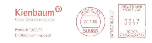 Freistempel C50 272C Köln - Kienbaum Consultants International Gummersbach (#1407)