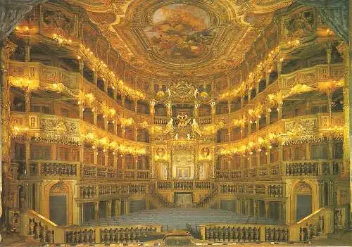 Ansichtskarte Deutschland - Bayreuth / Markgräfliches Opernhaus Bayreuth - Zuschauerraum auditorium (2722)