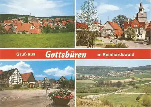 Ansichtskarte Deutschland - Gottsbüren / Gruß aus Gottsbüren im Reinhardswald - Ortsansichten (2735)