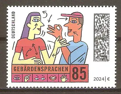 Briefmarke BRD Mi.Nr. 3819 ** Gebärdensprachen 2024 #