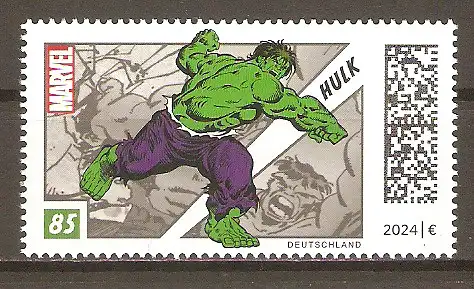 Briefmarke BRD Mi.Nr. 3847 ** Superhelden 2024 / Der unglaubliche Hulk #