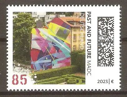 Briefmarke BRD Mi.Nr. 3783 ** Street Art 2023 / Wandmalerei „Past and Future“ von Claudia Walde (*1980) alias „MadC“, deutsche Graffiti-Künstlerin #