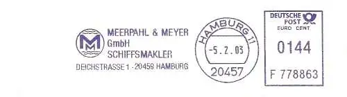 Freistempel F778863 Hamburg - Schiffsmakler Meerpahl & Meyer GmbH (#1558)