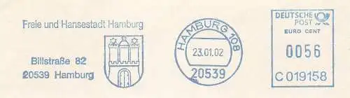 Freistempel C019158 Hamburg - Freie und Hansestadt Hamburg (#1590)