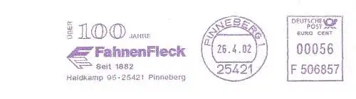 Freistempel F506857 Pinneberg - Über 100 Jahre FahnenFleck - Seit 1882 (#1599)