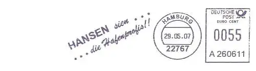 Freistempel A260611 Hamburg - Hansen sien... ... die Hafenprofis ! (#1617)