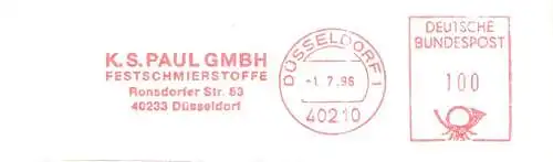 Freistempel Düsseldorf - K.S.Paul GmbH / Festschmierstoffe (#1777)